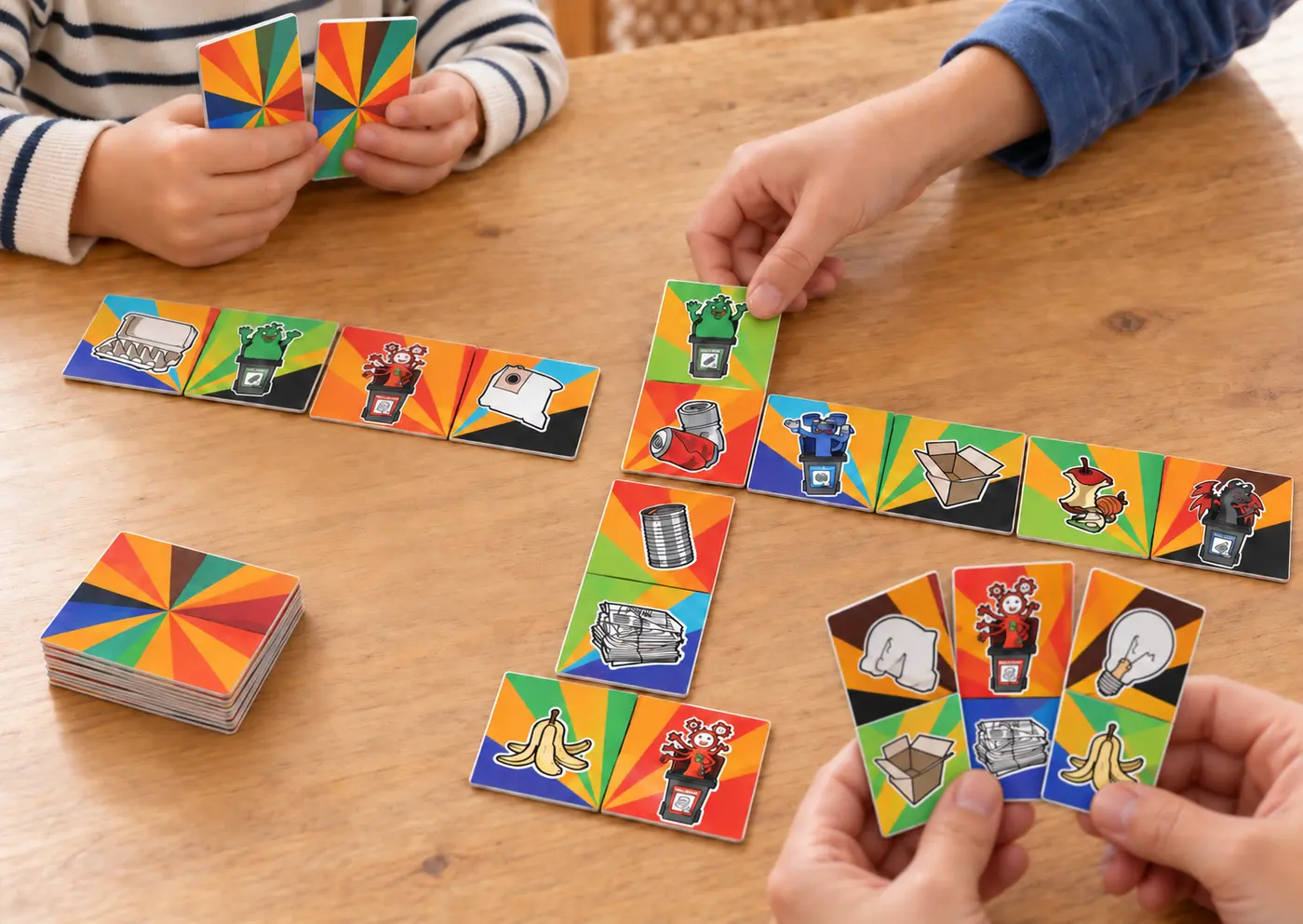 Jeu de dominos Monstres Poubelles
