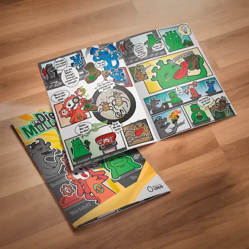 Bande dessinée des Monstres Poubelles